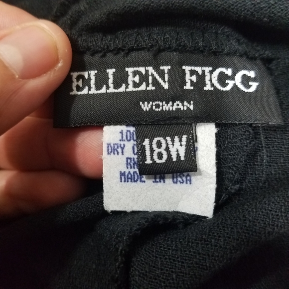 Ellen Figg Elastic Black Pants Size 18W.

Waist ap - Picture 6 of 8